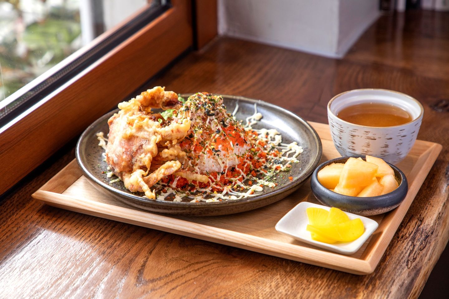 炸軟殼蟹飯定食